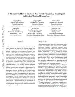 Is this Generated Person Existed in Real-world? Fine-grained Detecting
  and Calibrating Abnormal Human-body