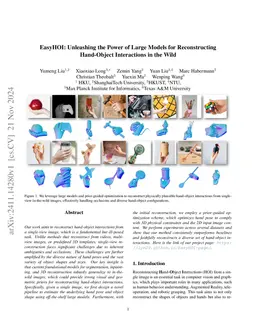 EasyHOI: Unleashing the Power of Large Models for Reconstructing Hand-Object Interactions in the Wild