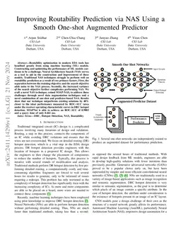 Improving Routability Prediction via NAS Using a Smooth One-shot
  Augmented Predictor