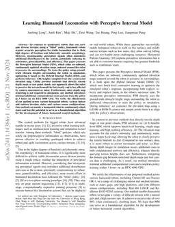 Learning Humanoid Locomotion with Perceptive Internal Model