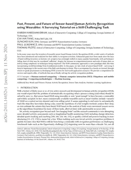 Past, Present, and Future of Sensor-Based Human Activity Recognition Using Wearables: A Surveying Tutorial on a Still Challenging Task