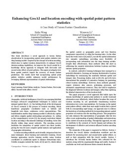 Enhancing GeoAI and location encoding with spatial point pattern
  statistics: A Case Study of Terrain Feature Classification