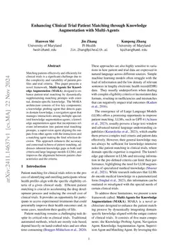 Enhancing Clinical Trial Patient Matching through Knowledge Augmentation
  with Multi-Agents