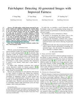 FairAdapter: Detecting AI-generated Images with Improved Fairness