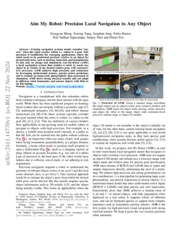 Aim My Robot: Precision Local Navigation to Any Object