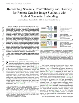Reconciling Semantic Controllability and Diversity for Remote Sensing
  Image Synthesis with Hybrid Semantic Embedding