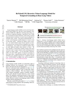 ReVisionLLM: Recursive Vision-Language Model for Temporal Grounding in
  Hour-Long Videos