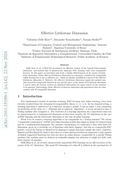 Effective Littlestone Dimension