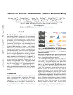 DiffusionDrive: Truncated Diffusion Model for End-to-End Autonomous Driving