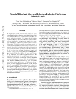 Towards Million-Scale Adversarial Robustness Evaluation With Stronger Individual Attacks