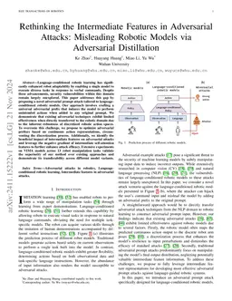 Rethinking the Intermediate Features in Adversarial Attacks: Misleading
  Robotic Models via Adversarial Distillation