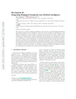 Bio-inspired AI: Integrating Biological Complexity into Artificial
  Intelligence