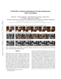 VIVID-10M: A Dataset and Baseline for Versatile and Interactive Video Local Editing