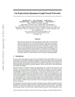 Lie-Equivariant Quantum Graph Neural Networks