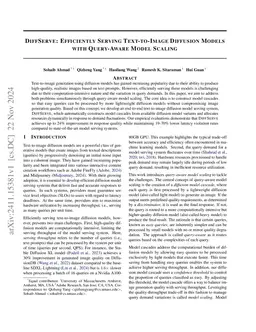 DiffServe: Efficiently Serving Text-to-Image Diffusion Models with
  Query-Aware Model Scaling