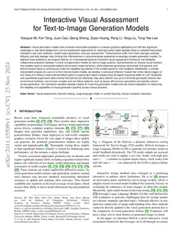 Interactive Visual Assessment for Text-to-Image Generation Models