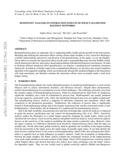 Sensitivity Analysis on Interaction Effects of Policy-Augmented Bayesian
  Networks