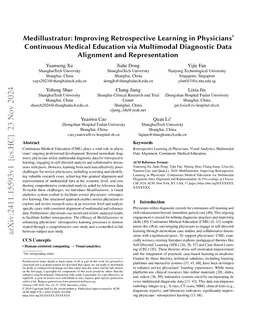 Medillustrator: Improving Retrospective Learning in Physicians'
  Continuous Medical Education via Multimodal Diagnostic Data Alignment and
  Representation