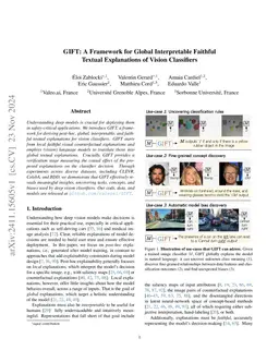 GIFT: A Framework for Global Interpretable Faithful Textual Explanations of Vision Classifiers