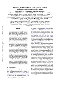 AfriMed-QA: A Pan-African, Multi-Specialty, Medical Question-Answering Benchmark Dataset