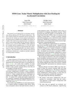 SMM-Conv: Scalar Matrix Multiplication with Zero Packing for Accelerated
  Convolution