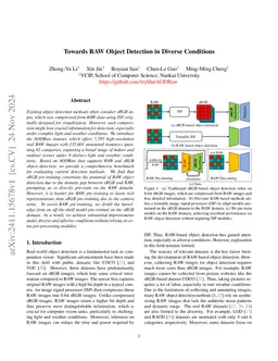 Towards RAW Object Detection in Diverse Conditions