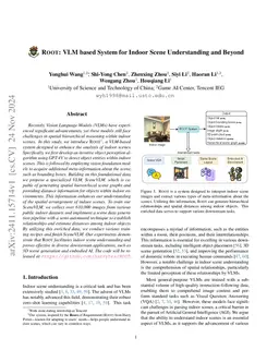 ROOT: VLM based System for Indoor Scene Understanding and Beyond