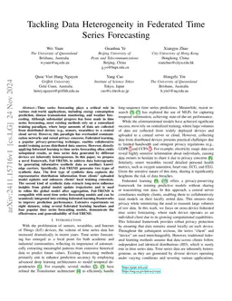 Tackling Data Heterogeneity in Federated Time Series Forecasting