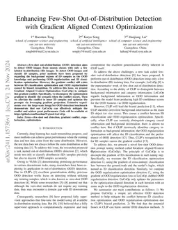 Enhancing Few-Shot Out-of-Distribution Detection with Gradient Aligned
  Context Optimization