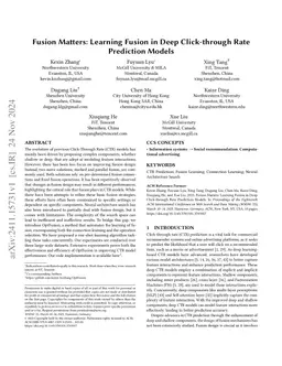 Fusion Matters: Learning Fusion in Deep Click-through Rate Prediction
  Models