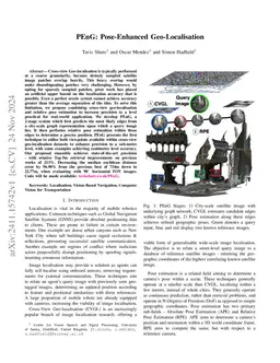 PEnG: Pose-Enhanced Geo-Localisation