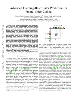 Advanced Learning-Based Inter Prediction for Future Video Coding