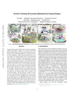 ZeroGS: Training 3D Gaussian Splatting from Unposed Images