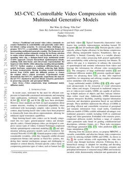 M3-CVC: Controllable Video Compression with Multimodal Generative Models