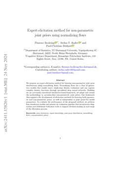 Expert-elicitation method for non-parametric joint priors using normalizing flows