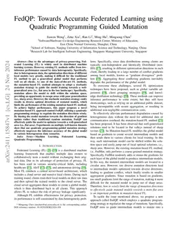 FedQP: Towards Accurate Federated Learning using Quadratic Programming
  Guided Mutation