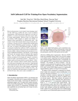 Self-Calibrated CLIP for Training-Free Open-Vocabulary Segmentation