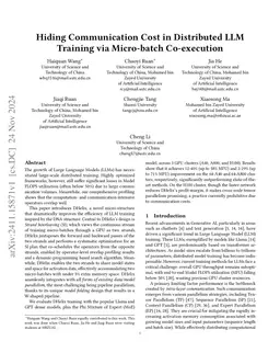 Hiding Communication Cost in Distributed LLM Training via Micro-batch
  Co-execution