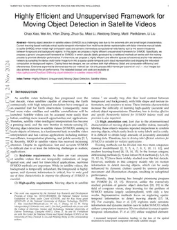 Highly Efficient and Unsupervised Framework for Moving Object Detection
  in Satellite Videos
