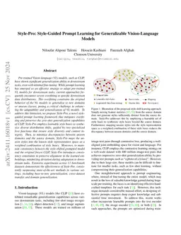 Style-Pro: Style-Guided Prompt Learning for Generalizable
  Vision-Language Models