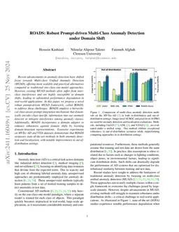 ROADS: Robust Prompt-driven Multi-Class Anomaly Detection under Domain
  Shift