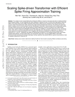 Scaling Spike-driven Transformer with Efficient Spike Firing
  Approximation Training