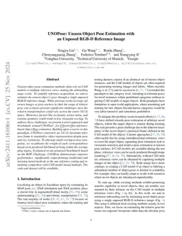 UNOPose: Unseen Object Pose Estimation with an Unposed RGB-D Reference Image