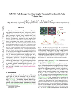 FUN-AD: Fully Unsupervised Learning for Anomaly Detection with Noisy
  Training Data