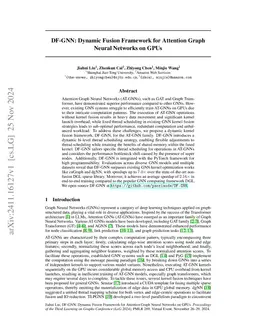 DF-GNN: Dynamic Fusion Framework for Attention Graph Neural Networks on
  GPUs