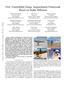 CIA: Controllable Image Augmentation Framework Based on Stable Diffusion