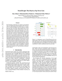 NormXLogit: The Head-on-Top Never Lies