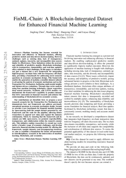 FinML-Chain: A Blockchain-Integrated Dataset for Enhanced Financial
  Machine Learning