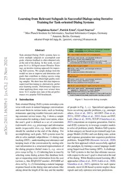 Learning from Relevant Subgoals in Successful Dialogs using Iterative
  Training for Task-oriented Dialog Systems