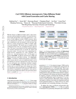 Ca2-VDM: Efficient Autoregressive Video Diffusion Model with Causal Generation and Cache Sharing